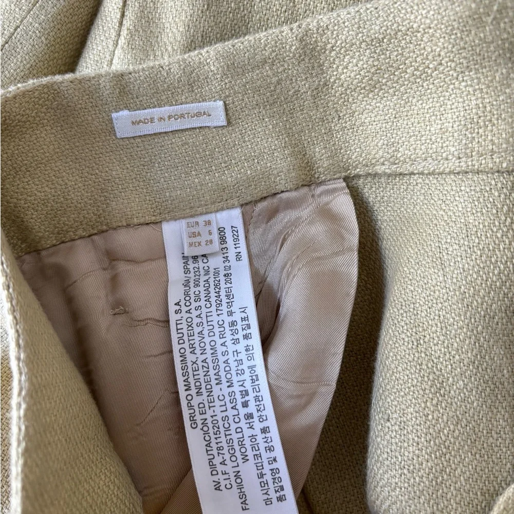 Massimo Dutti Limited Edition Linen Pant Suit size 6 - Picture 8 of 14